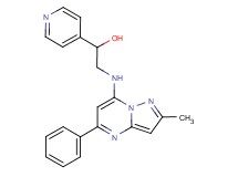 2-[(2-methyl-5-phenylpyrazolo[1,5-a]pyrimidin-7-yl)amino]-1-pyridin-4-ylethanol