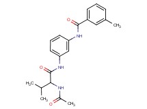 N-(3-{[2-(acetylamino)-3-methylbutanoyl]amino}phenyl)-3-methylbenzamide