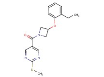 5-{[3-(2-ethylphenoxy)-1-azetidinyl]carbonyl}-2-(methylthio)pyrimidine