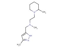 N-methyl-2-(2-methylpiperidin-1-yl)-N-[(3-methyl-1H-pyrazol-5-yl)methyl]ethanamine