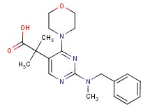 2-{2-[benzyl(methyl)amino]-4-morpholin-4-ylpyrimidin-5-yl}-2-methylpropanoic acid