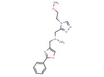 1-[4-(2-methoxyethyl)-4H-1,2,4-triazol-3-yl]-N-methyl-N-[(2-phenyl-1,3-oxazol-4-yl)methyl]methanamine
