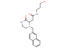 N-(3-hydroxypropyl)-2-[1-(2-naphthylmethyl)-3-oxo-2-piperazinyl]acetamide