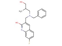 3-{[benzyl(3-hydroxy-2-methylpropyl)amino]methyl}-7-fluoro-2-quinolinol
