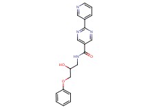 N-(2-hydroxy-3-phenoxypropyl)-2-(3-pyridinyl)-5-pyrimidinecarboxamide