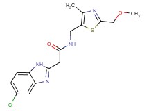 2-(5-chloro-1H-benzimidazol-2-yl)-N-{[2-(methoxymethyl)-4-methyl-1,3-thiazol-5-yl]methyl}acetamide