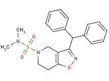 3-(diphenylmethyl)-N,N-dimethyl-6,7-dihydroisoxazolo[4,5-c]pyridine-5(4H)-sulfonamide