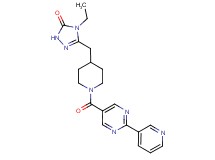 4-ethyl-5-({1-[(2-pyridin-3-ylpyrimidin-5-yl)carbonyl]piperidin-4-yl}methyl)-2,4-dihydro-3H-1,2,4-triazol-3-one