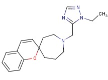 1-[(1-ethyl-1H-1,2,4-triazol-5-yl)methyl]spiro[azepane-4,2'-chromene]