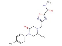 N-methyl-3-{[2-methyl-4-(4-methylphenyl)-5-oxo-1-piperazinyl]methyl}-1,2,4-oxadiazole-5-carboxamide