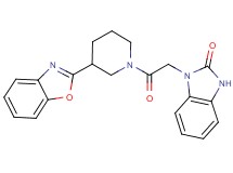 1-{2-[3-(1,3-benzoxazol-2-yl)-1-piperidinyl]-2-oxoethyl}-1,3-dihydro-2H-benzimidazol-2-one