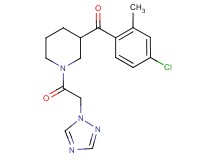 (4-chloro-2-methylphenyl)[1-(1H-1,2,4-triazol-1-ylacetyl)-3-piperidinyl]methanone