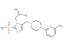 1-{[1-isobutyl-2-(methylsulfonyl)-1H-imidazol-5-yl]methyl}-4-(6-methyl-2-pyridinyl)piperazine