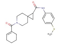 6-(1-cyclohexen-1-ylcarbonyl)-N-[4-(methylthio)phenyl]-6-azaspiro[2.5]octane-1-carboxamide