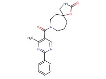 8-[(4-methyl-2-phenyl-5-pyrimidinyl)carbonyl]-1-oxa-3,8-diazaspiro[4.6]undecan-2-one