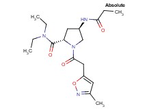 (4R)-N,N-diethyl-1-[(3-methylisoxazol-5-yl)acetyl]-4-(propionylamino)-L-prolinamide