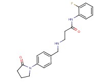 N-(2-fluorophenyl)-3-{[4-(2-oxopyrrolidin-1-yl)benzyl]amino}propanamide