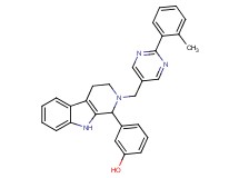 3-(2-{[2-(2-methylphenyl)-5-pyrimidinyl]methyl}-2,3,4,9-tetrahydro-1H-beta-carbolin-1-yl)phenol