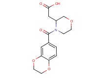 [4-(2,3-dihydro-1,4-benzodioxin-6-ylcarbonyl)-3-morpholinyl]acetic acid