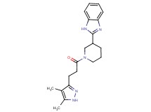 2-{1-[3-(4,5-dimethyl-1H-pyrazol-3-yl)propanoyl]-3-piperidinyl}-1H-benzimidazole