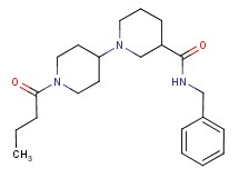 N-benzyl-1'-butyryl-1,4'-bipiperidine-3-carboxamide