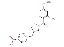 4-{[1-(4-methoxy-2-methylbenzoyl)pyrrolidin-3-yl]methyl}benzoic acid