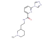 N-[2-(1-methylpiperidin-3-yl)ethyl]-6-(4H-1,2,4-triazol-4-yl)pyridine-2-carboxamide