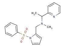 N-methyl-N-{[1-(phenylsulfonyl)-1H-pyrrol-2-yl]methyl}-1-pyridin-2-ylethanamine