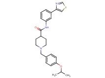 1-(4-isopropoxybenzyl)-N-[3-(1,3-thiazol-4-yl)phenyl]-4-piperidinecarboxamide