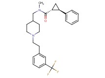 (1R*,2R*)-N-methyl-2-phenyl-N-[(1-{2-[3-(trifluoromethyl)phenyl]ethyl}-4-piperidinyl)methyl]cyclopropanecarboxamide