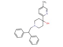 1-(2,2-diphenylethyl)-4-(5-methylpyridin-2-yl)piperidin-4-ol