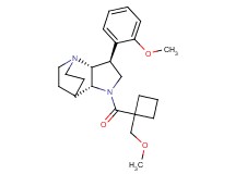 (2R*,3S*,6R*)-5-{[1-(methoxymethyl)cyclobutyl]carbonyl}-3-(2-methoxyphenyl)-1,5-diazatricyclo[5.2.2.0~2,6~]undecane