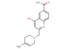 4-hydroxy-2-[(4-methyl-3,6-dihydropyridin-1(2H)-yl)methyl]quinoline-6-carboxamide