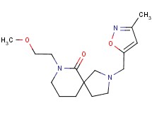 7-(2-methoxyethyl)-2-[(3-methylisoxazol-5-yl)methyl]-2,7-diazaspiro[4.5]decan-6-one
