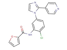 N-[2-chloro-5-(2-pyridin-4-yl-1H-imidazol-1-yl)phenyl]-2-furamide