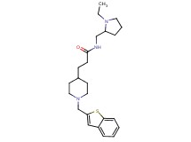 3-[1-(1-benzothien-2-ylmethyl)-4-piperidinyl]-N-[(1-ethyl-2-pyrrolidinyl)methyl]propanamide