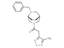(1R*,5R*)-6-benzyl-3-[(4-methyl-1,2,5-oxadiazol-3-yl)acetyl]-3,6-diazabicyclo[3.2.2]nonane
