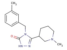 4-(3-methylbenzyl)-5-(1-methylpiperidin-3-yl)-2,4-dihydro-3H-1,2,4-triazol-3-one