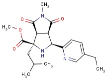 methyl (1R*,3S*,3aR*,6aS*)-3-(5-ethylpyridin-2-yl)-1-isobutyl-5-methyl-4,6-dioxooctahydropyrrolo[3,4-c]pyrrole-1-carboxylate