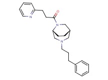 (1S*,5R*)-3-(3-phenylpropyl)-6-(3-pyridin-2-ylpropanoyl)-3,6-diazabicyclo[3.2.2]nonane