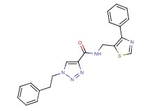 1-(2-phenylethyl)-N-[(4-phenyl-1,3-thiazol-5-yl)methyl]-1H-1,2,3-triazole-4-carboxamide
