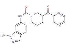 N-(1-methyl-1H-indazol-6-yl)-3-(pyridin-2-ylcarbonyl)piperidine-1-carboxamide