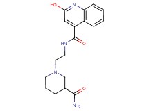 N-{2-[3-(aminocarbonyl)-1-piperidinyl]ethyl}-2-hydroxy-4-quinolinecarboxamide