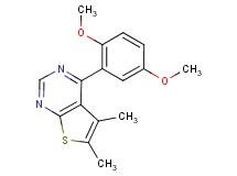 4-(2,5-dimethoxyphenyl)-5,6-dimethylthieno[2,3-d]pyrimidine