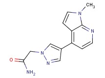 2-[4-(1-methyl-1H-pyrrolo[2,3-b]pyridin-4-yl)-1H-pyrazol-1-yl]acetamide