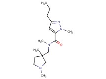 N-[(1,3-dimethyl-3-pyrrolidinyl)methyl]-N,1-dimethyl-3-propyl-1H-pyrazole-5-carboxamide
