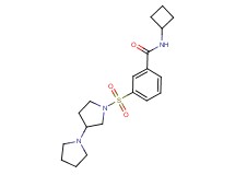 3-(1,3'-bipyrrolidin-1'-ylsulfonyl)-N-cyclobutylbenzamide