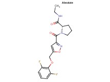 (2S)-1-({5-[(2,6-difluorophenoxy)methyl]isoxazol-3-yl}carbonyl)-N-ethylpyrrolidine-2-carboxamide