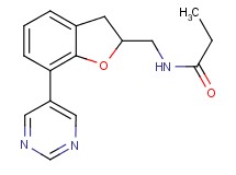 N-{[7-(5-pyrimidinyl)-2,3-dihydro-1-benzofuran-2-yl]methyl}propanamide