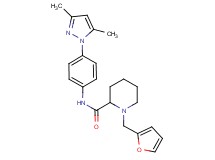 N-[4-(3,5-dimethyl-1H-pyrazol-1-yl)phenyl]-1-(2-furylmethyl)-2-piperidinecarboxamide
